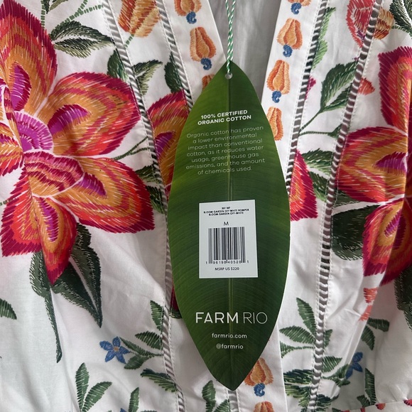 NWT FARM RIO Off-White Bloom Garden Romper - Picture 6 of 7
